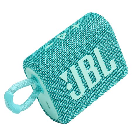 JBL Go 3 Waterproof Bluetooth Speaker, Teal JBLGO3TEALAM
